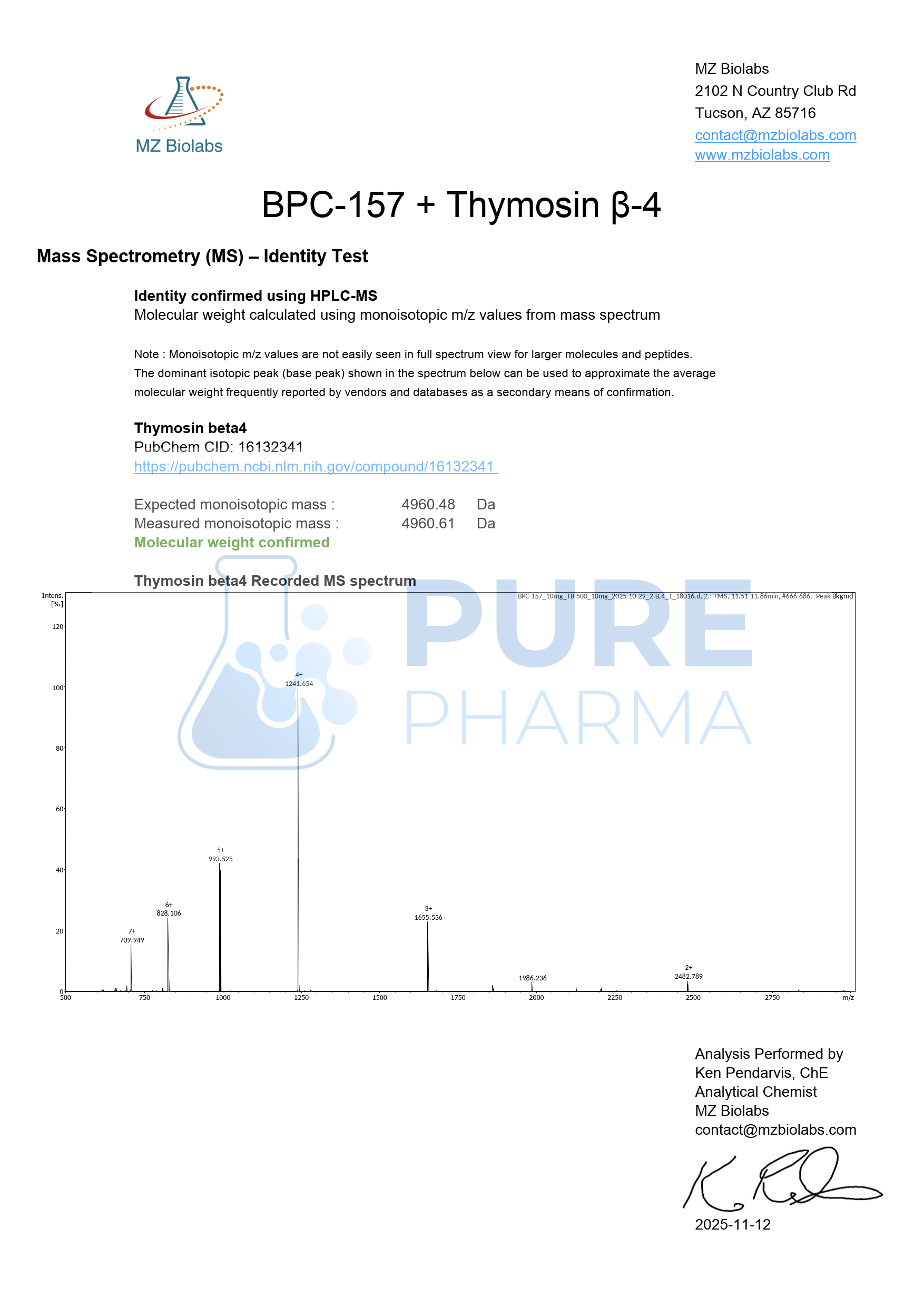 BPC-157 + TB-500 20mg Pure Pharma Australia BPC-157 + TB-500 20mg Pure Pharma Australia