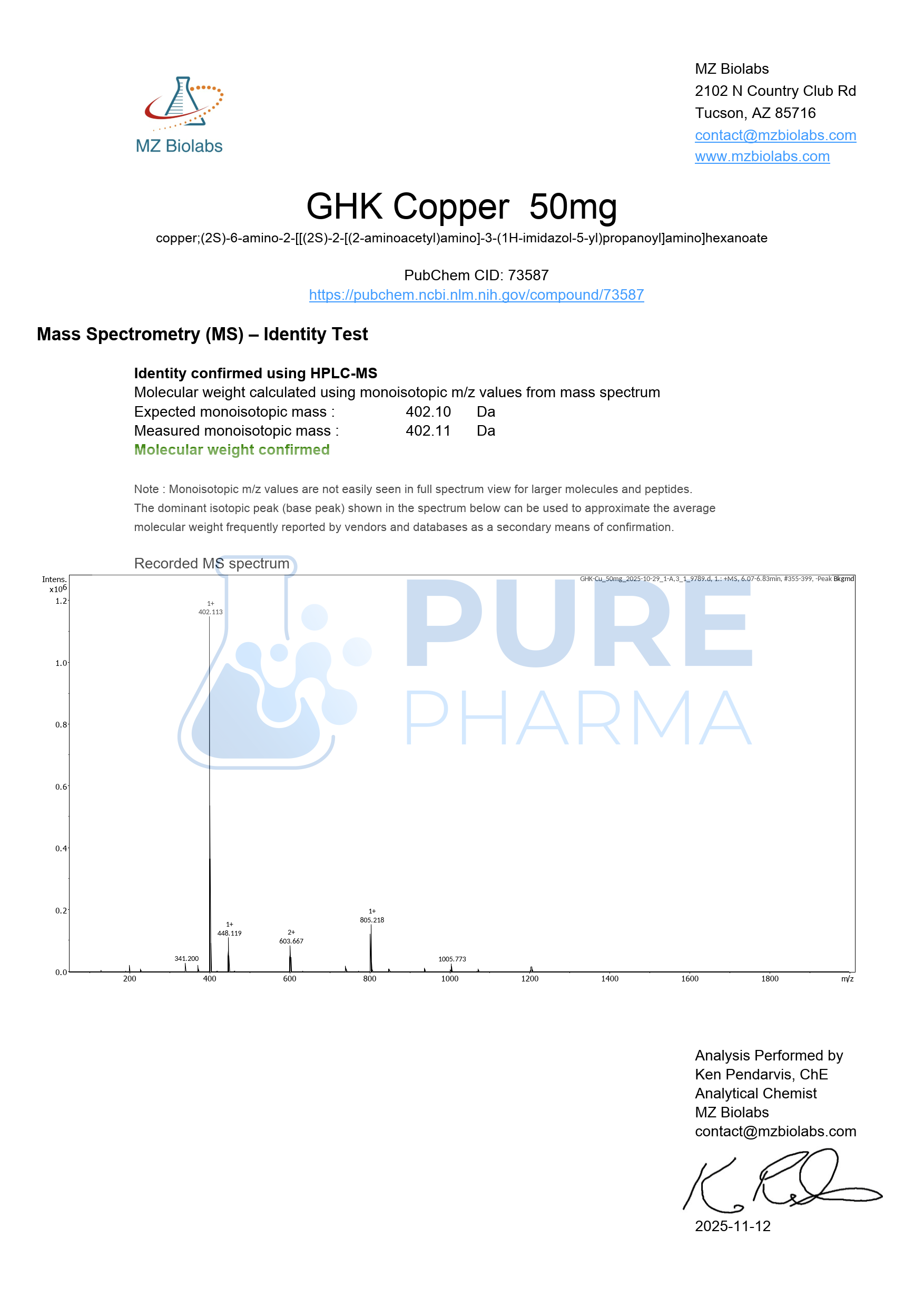 GHK-CU Pure Pharma Australia GHK-CU Pure Pharma Australia