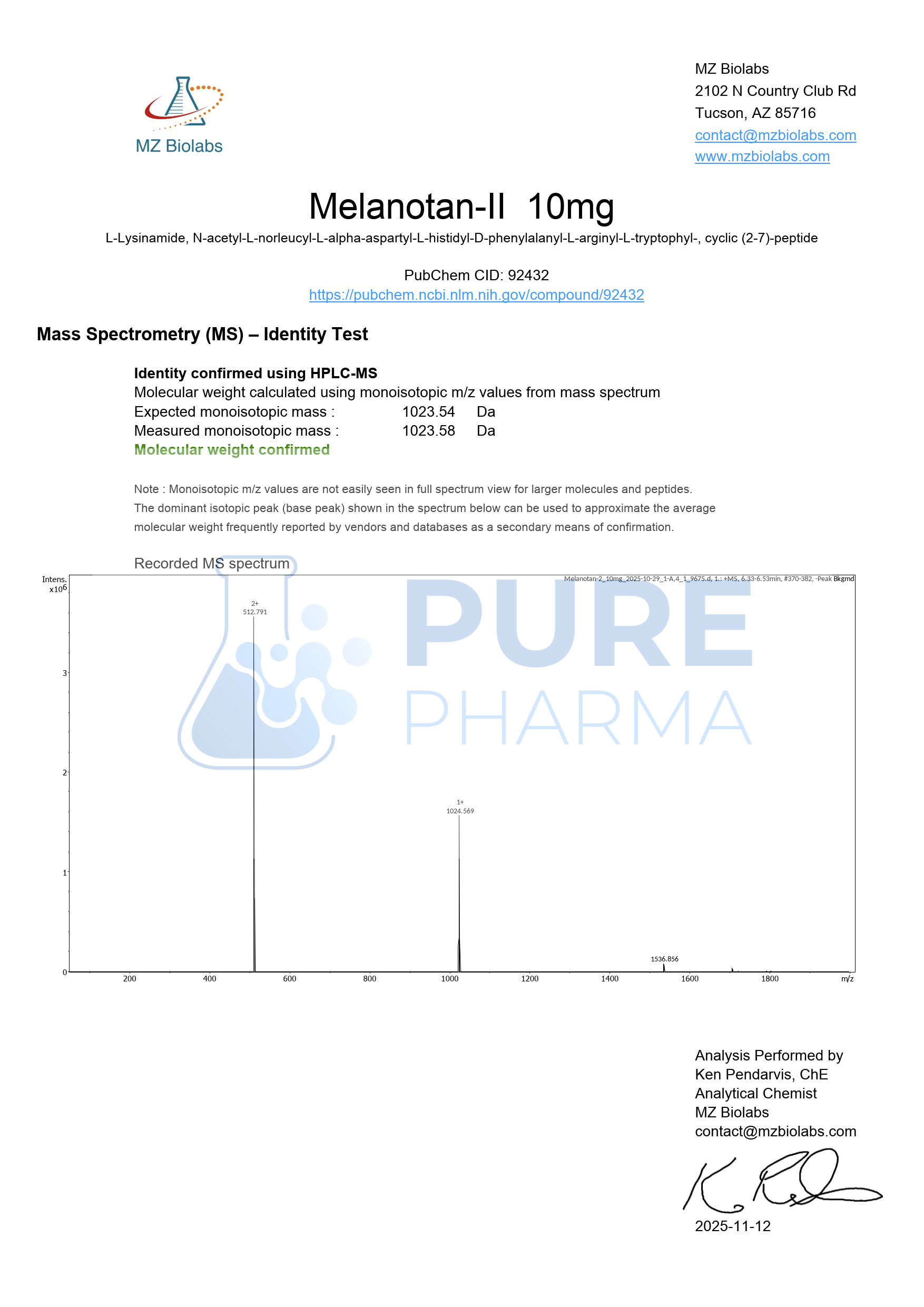Melanotan II (MT2) 10mg
