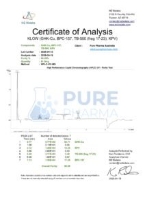 klow certificate of analysis 80mg Chameleon Peptides KLOW 80mg | High Purity